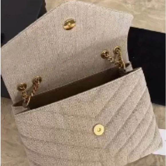 Linen Chevron Bag - Picture 3 of 4